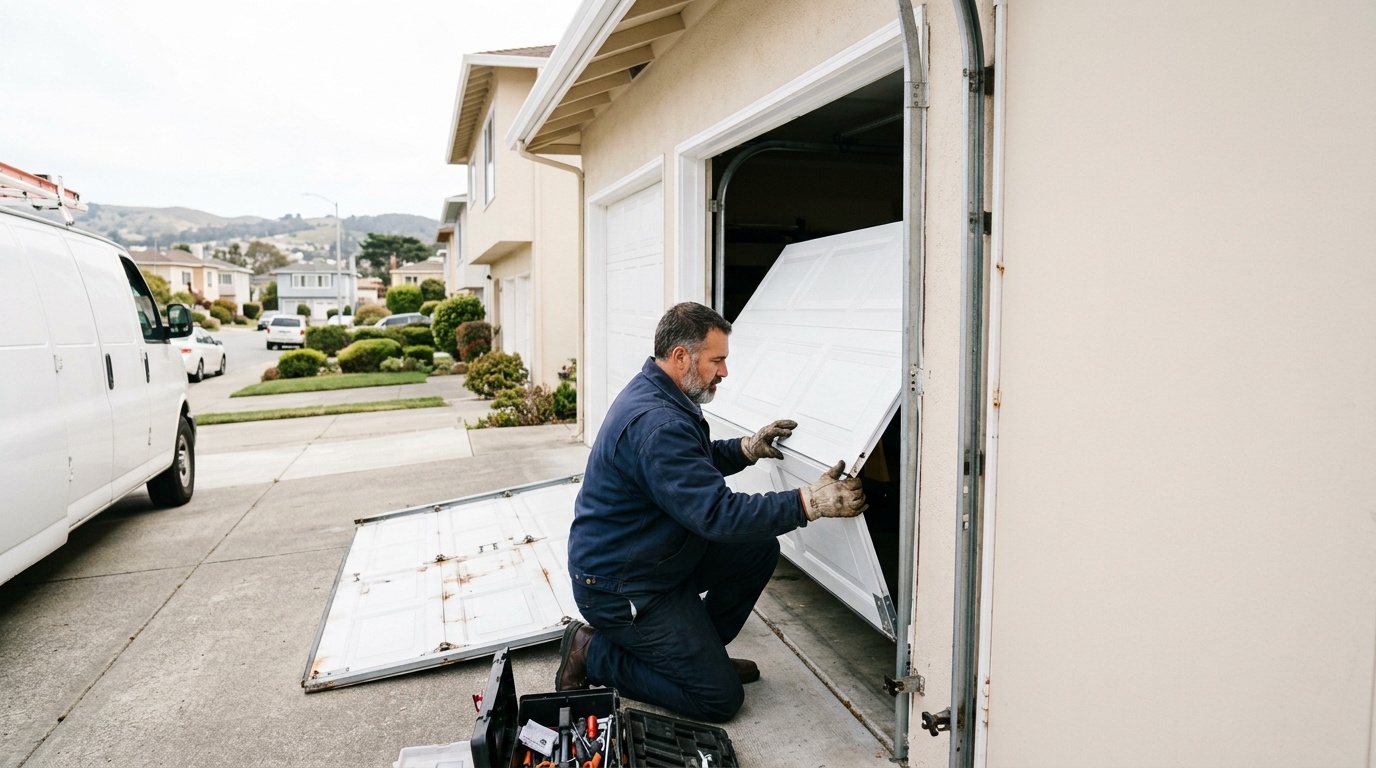 Garage Door Panel Replacement in Daly City