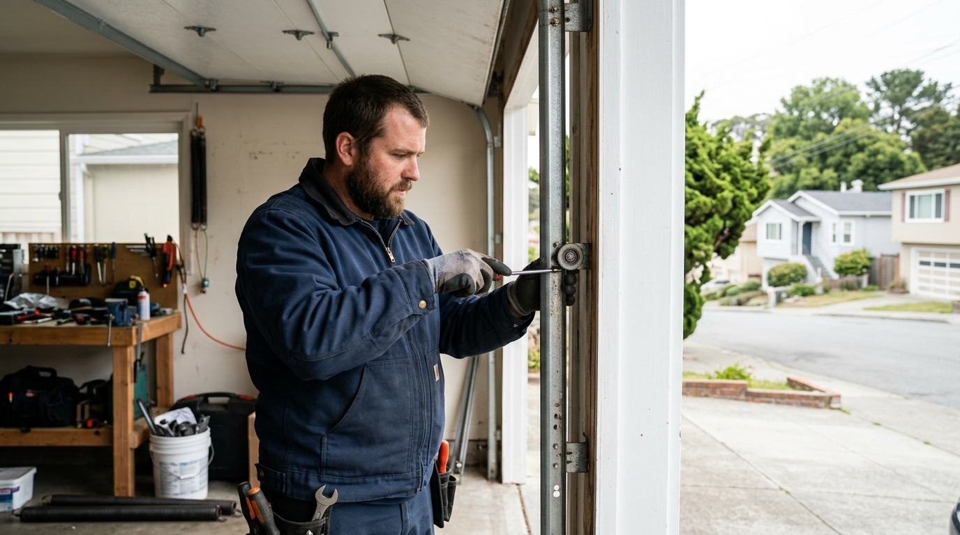 Garage Door Roller and Track Repair
