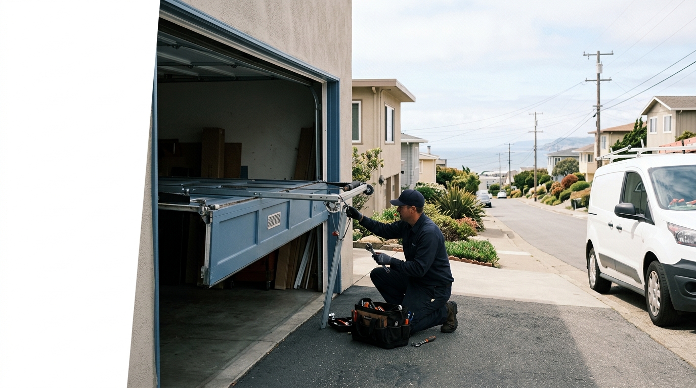 Daly City Garage Door Repair Built for Hillside Homes