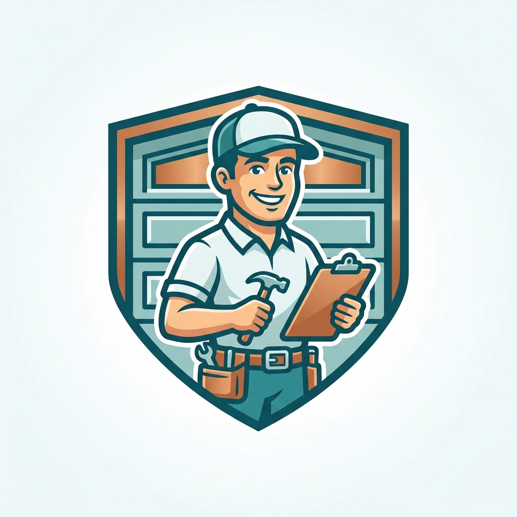 Daly City Garage Doors illustrated mascot logo